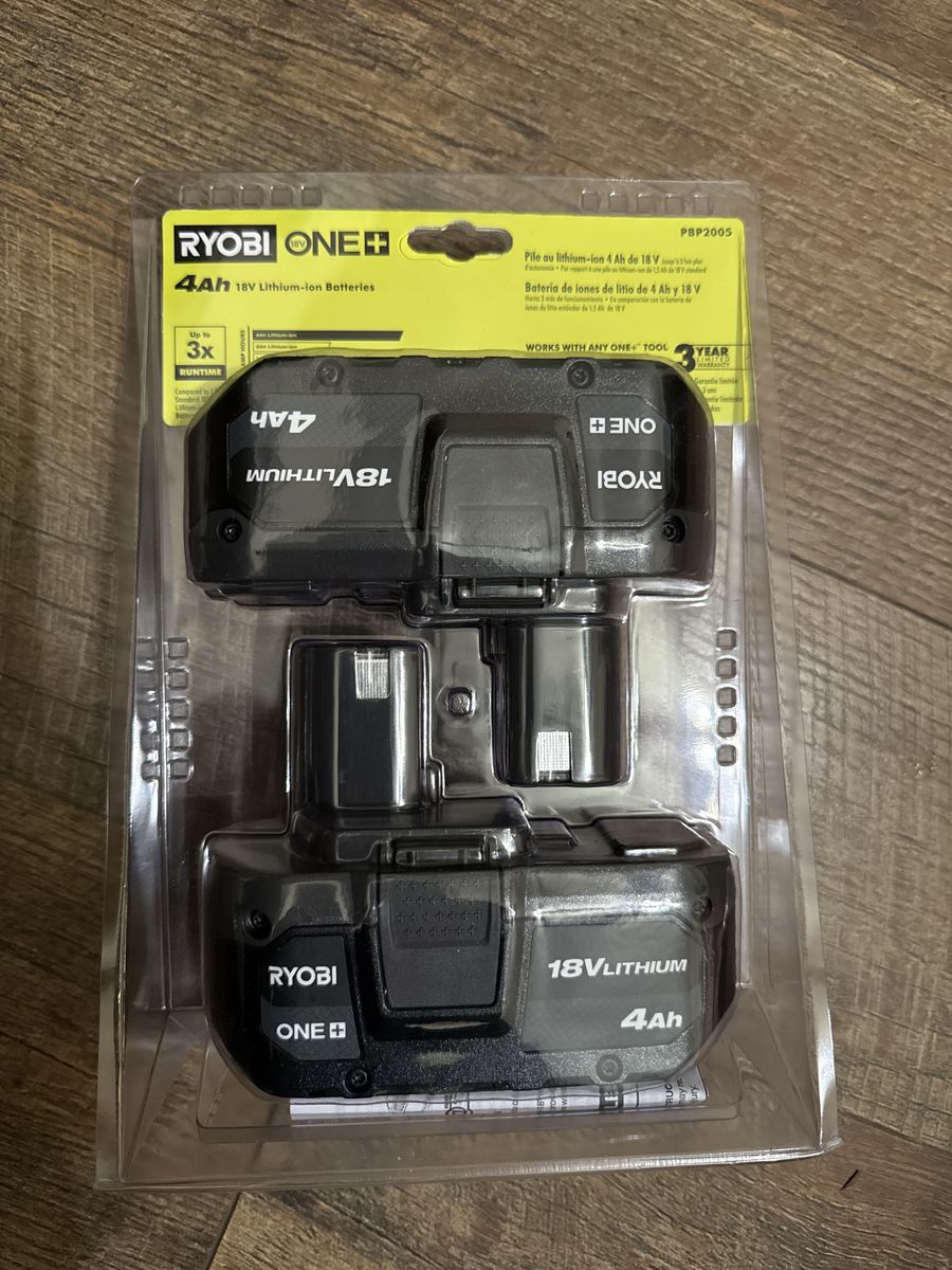 Ryobi 18v 4Ah Battery (2 Pack)