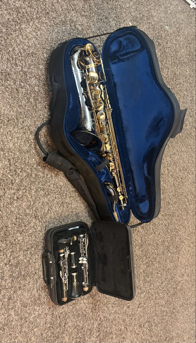 Cannonball tenor saxophone and Yamaha student clarinet