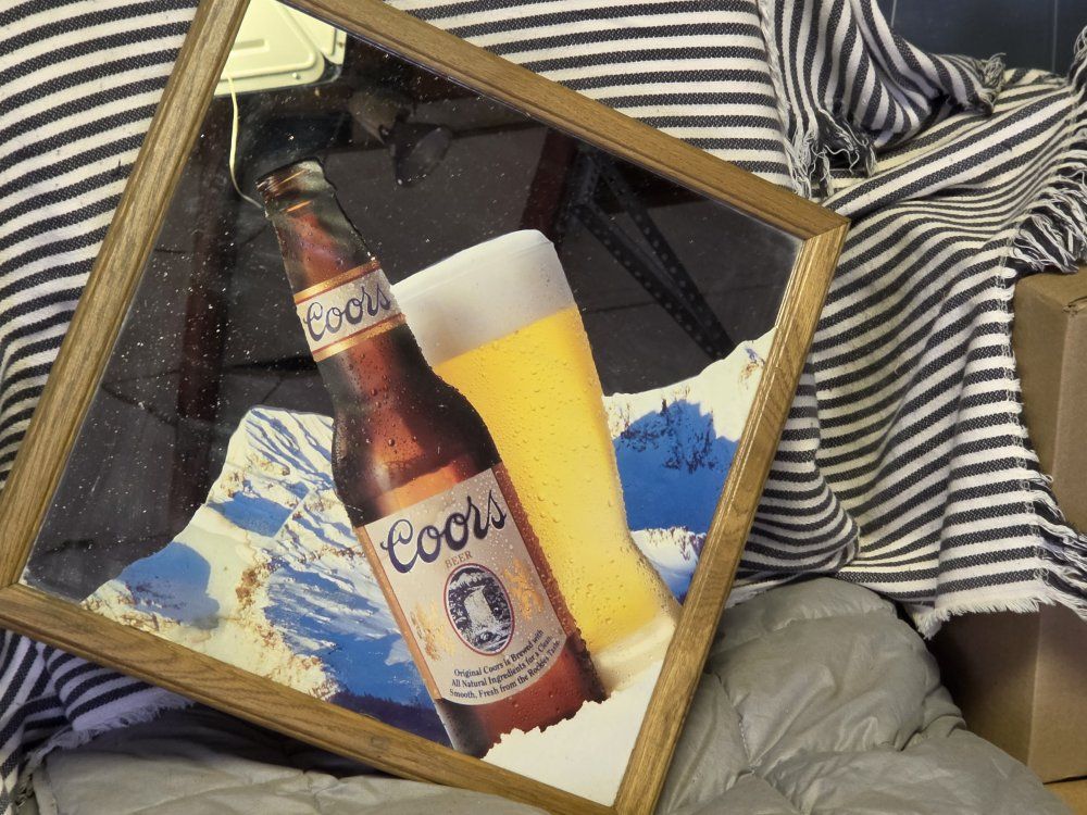Vintage Coors Beer Lighted Mirror Sign - Bar Decor Man Cave Coors Brewery Advertising