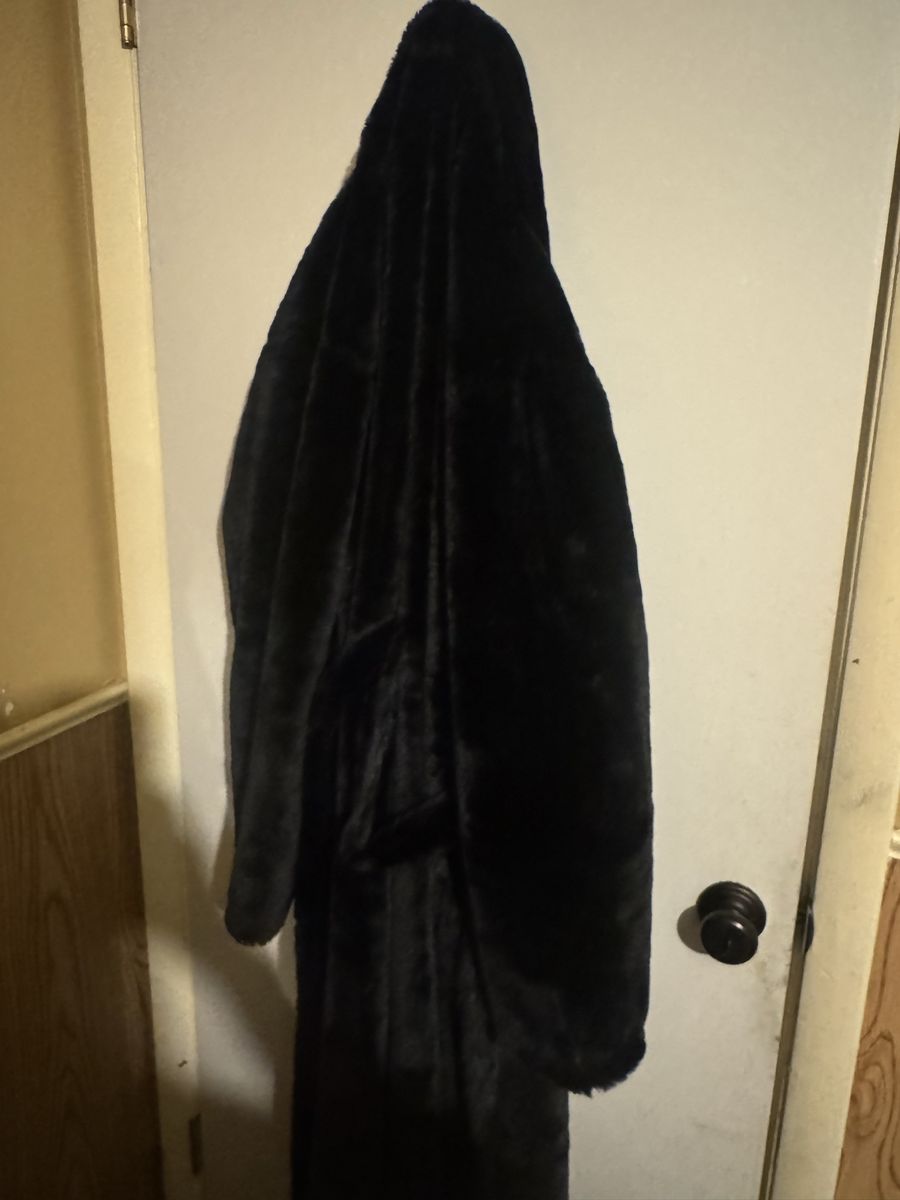 Black Minky Robe