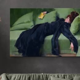 Decadent Girl by Ramon Casas, 1899 Unframed Print on Canvas