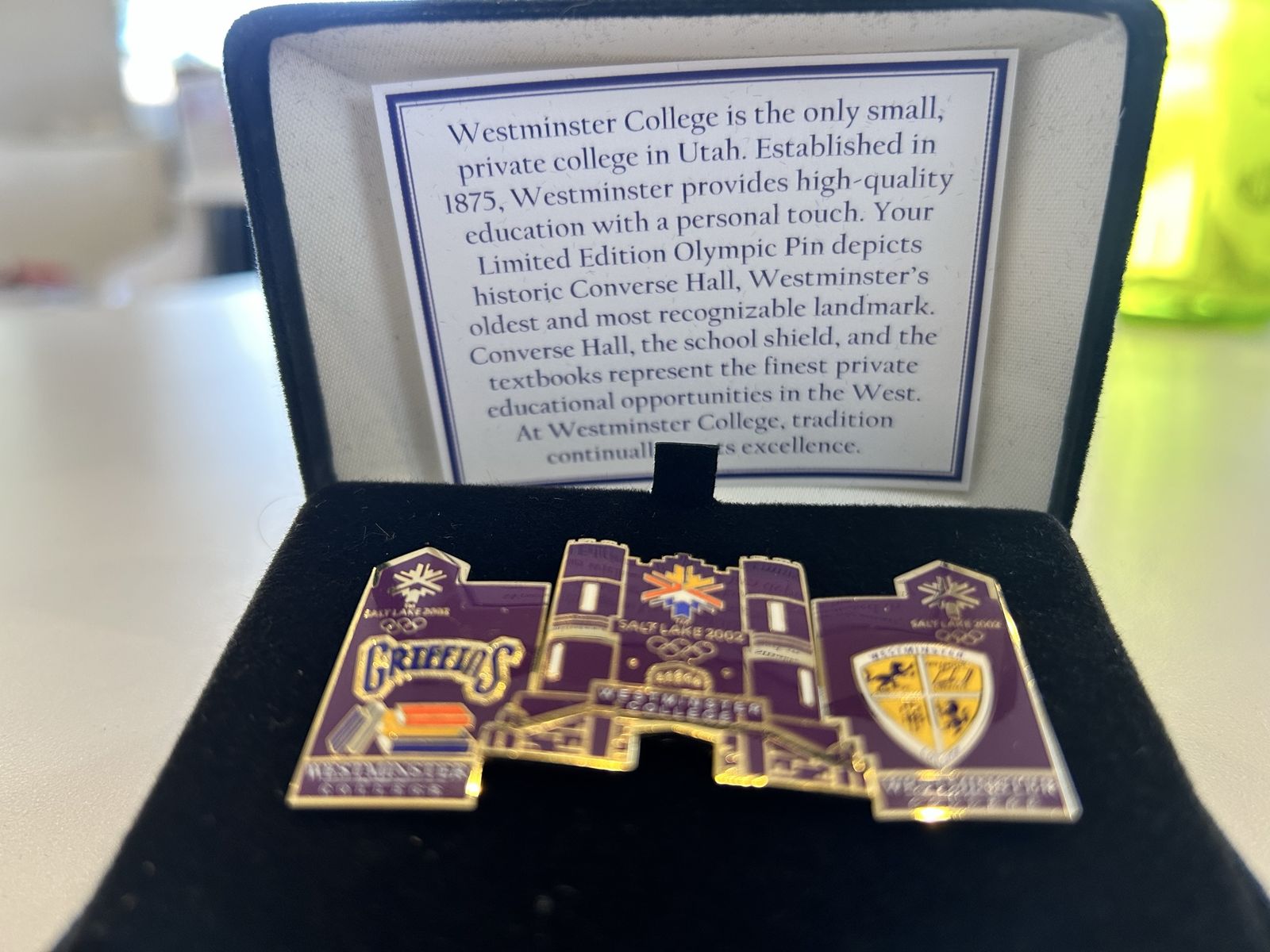 2002 Salt Lake City Olympic Pin Puzzle Set ~ Griffins ~ Westminster College