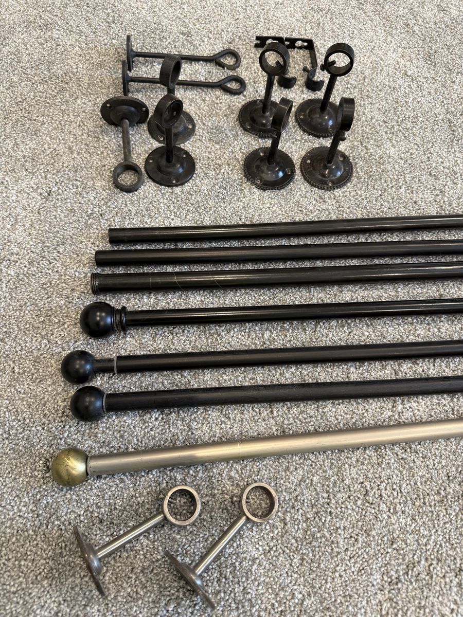 Metal Curtain rods - various lengths