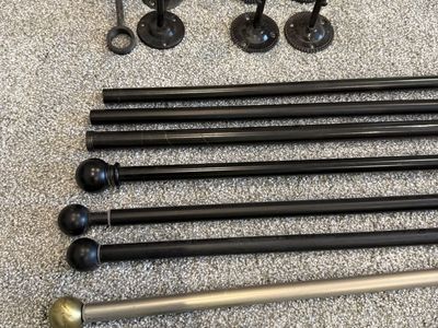 Metal Curtain rods - various lengths