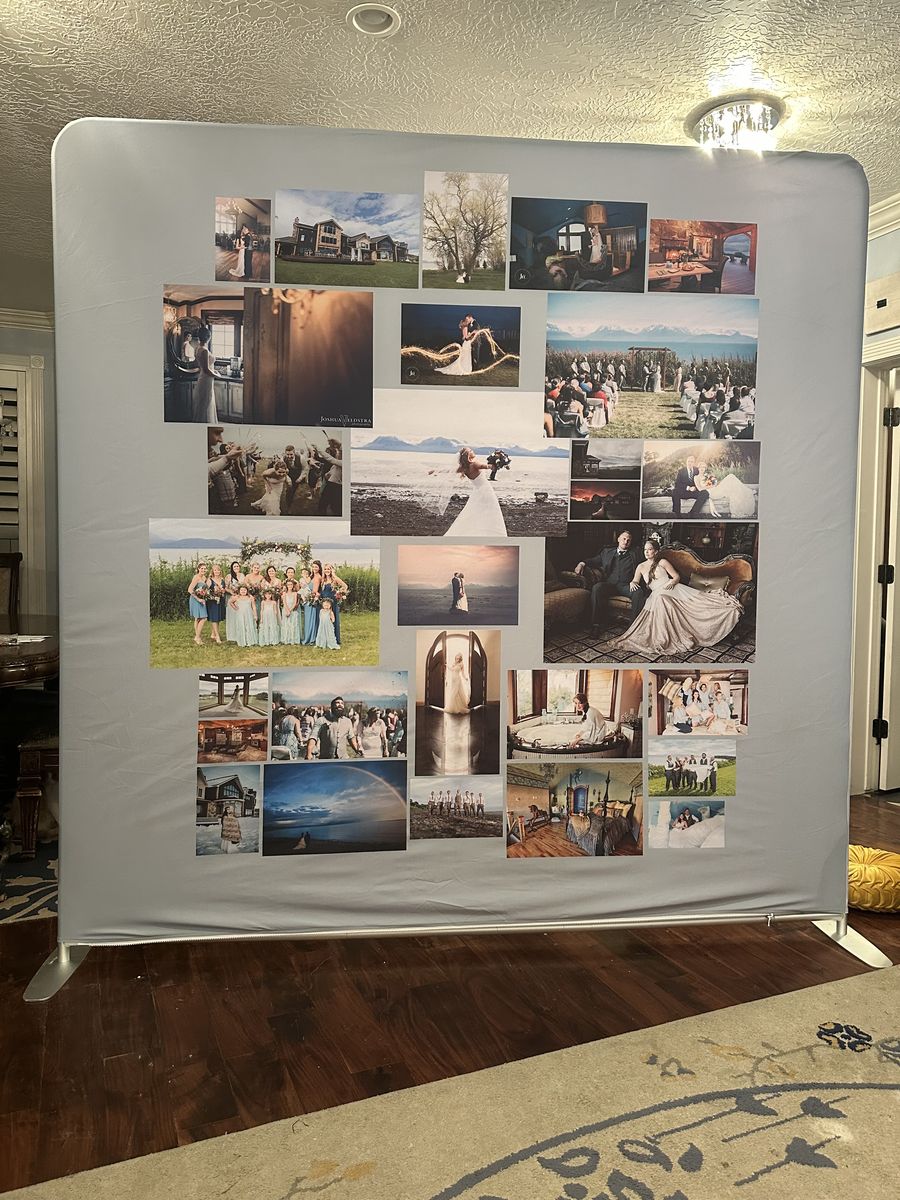 Large 7.5x7.5ft Banner Stand/Frame for Trade Shows & Events - Backdrop Display