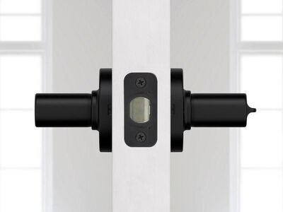 Kwikset Matte Black SmartKey Entry Lever