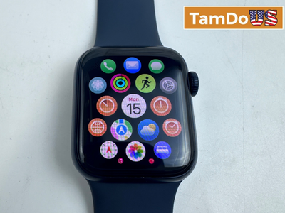 Apple Watch SE (3rd Gen, Cellular) 40mm Black AL Case Blue Sport Band