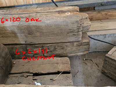 Reclaimed barn beams
