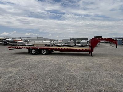 2026 Midsota 8.5x32 23K Hydraulic Dovetail Gooseneck Flatbed Trailer