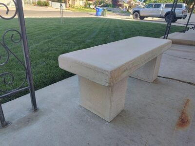 Concrete Outdoor Bench