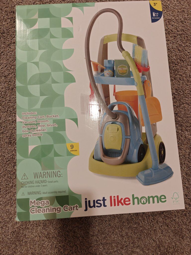 Just Like Home Mega Cleaning Cart Toy