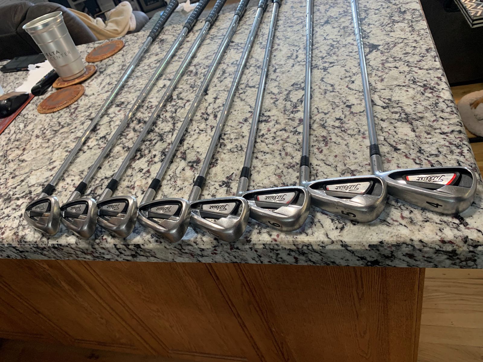 set of golf clubs irons