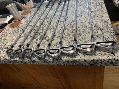 set of golf clubs irons