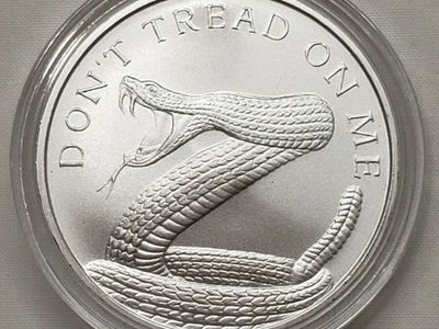 1 oz Dont Tread On Me Snake .999 Fine Silver