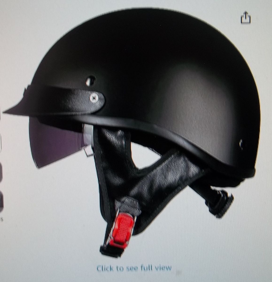 ILM Half Helmet Motorcycle Open Face Sun Visor