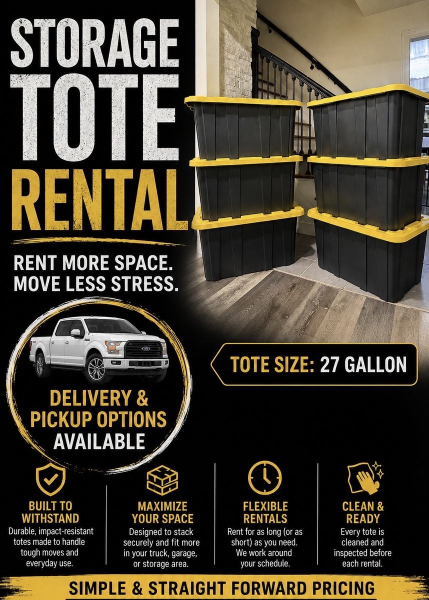 Storage / moving tote rental