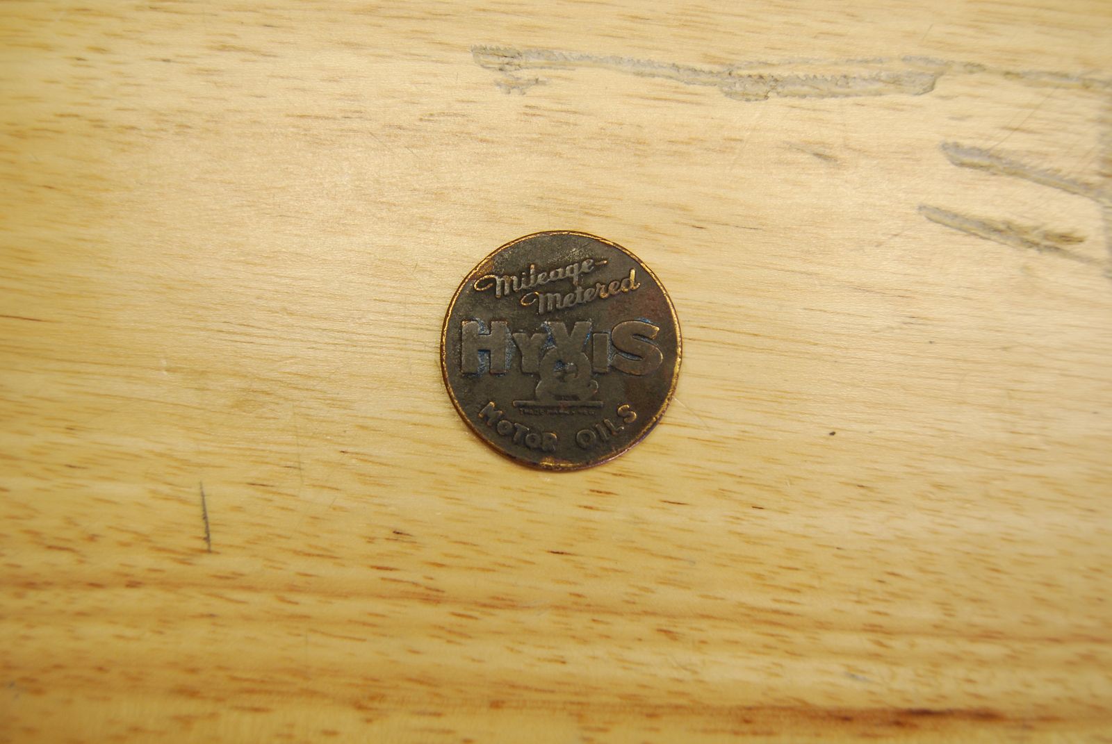 Old Hy- Vis oil advertising coin.