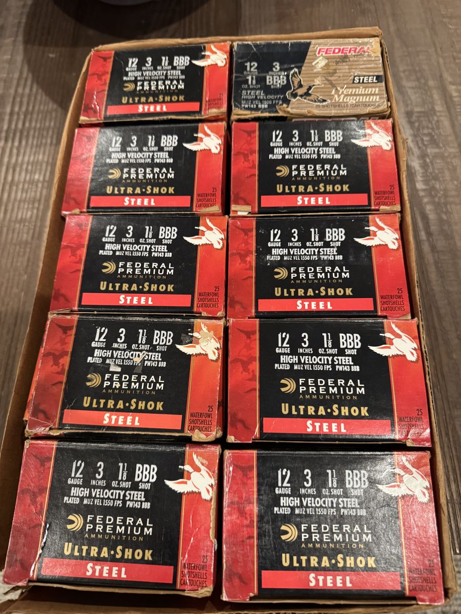 Assorted Federal Premium Steel 12 ga Shotgun Shell