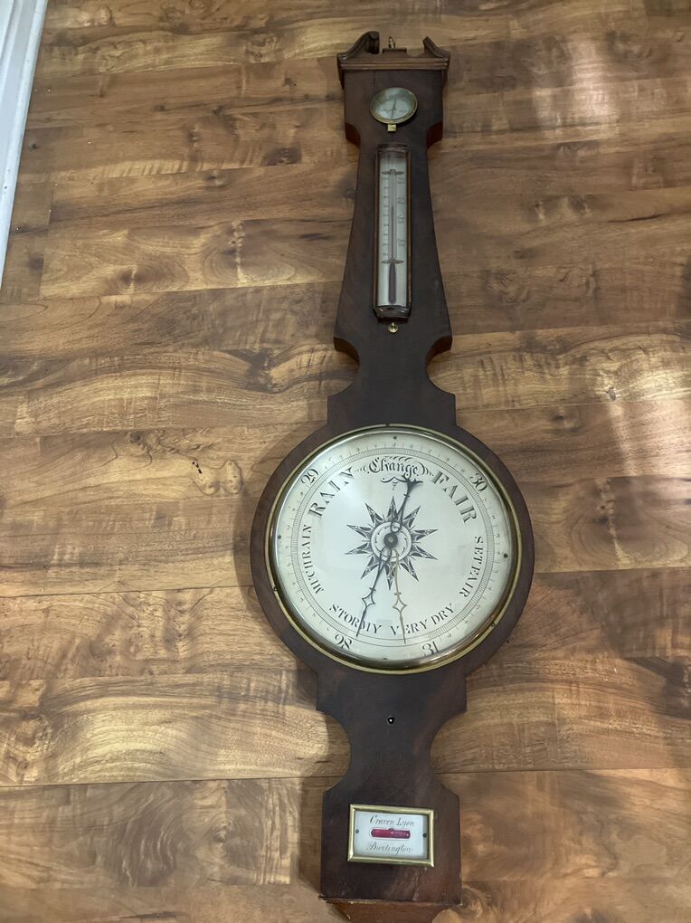 Antique Banjo Style Barometer