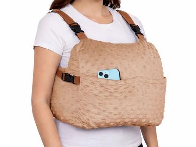 Zomaple Mastectomy Post-Surgery Recovery Support Pillow with Pockets & Straps