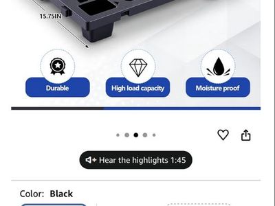 10 piece plastic pallet