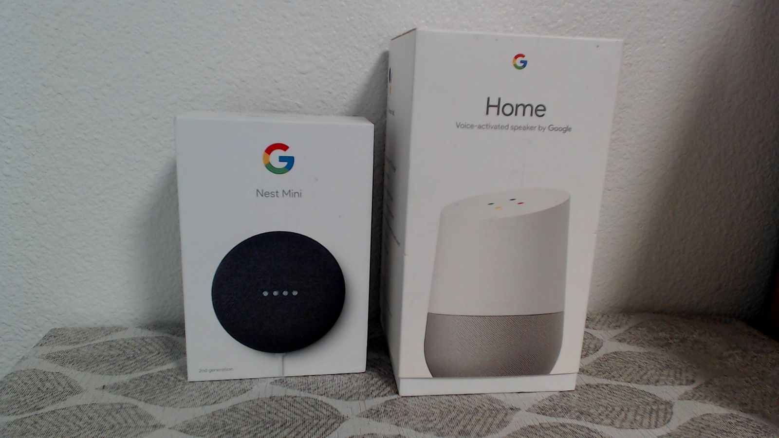 Google Nest Mini 2nd Gen & Google Home Smart Speaker Bundle