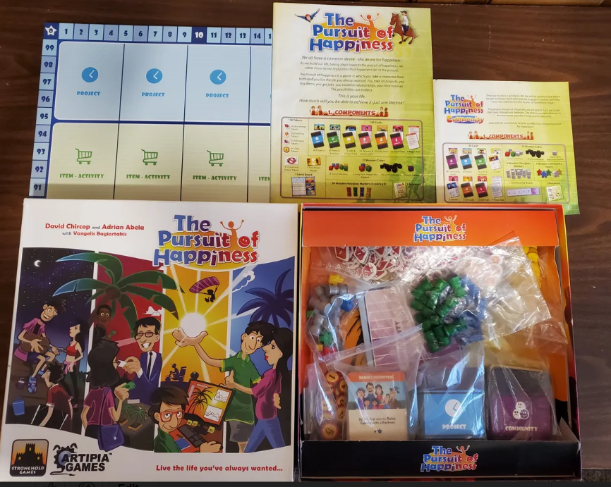 The Pursuit of Happiness + Community Expansion Board Game