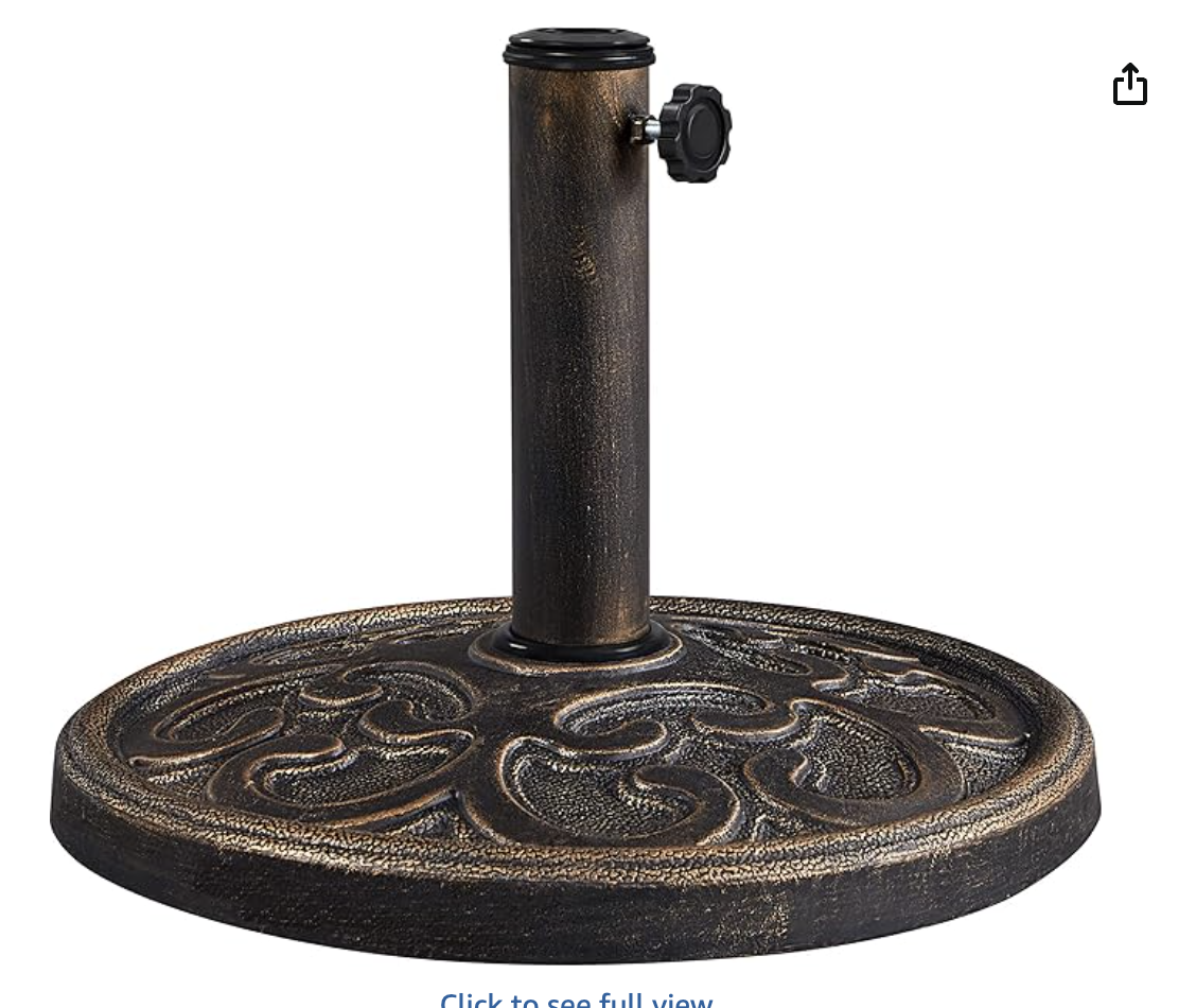 New Decorative Umbrella Base - Bronze