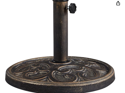 New Decorative Umbrella Base - Bronze