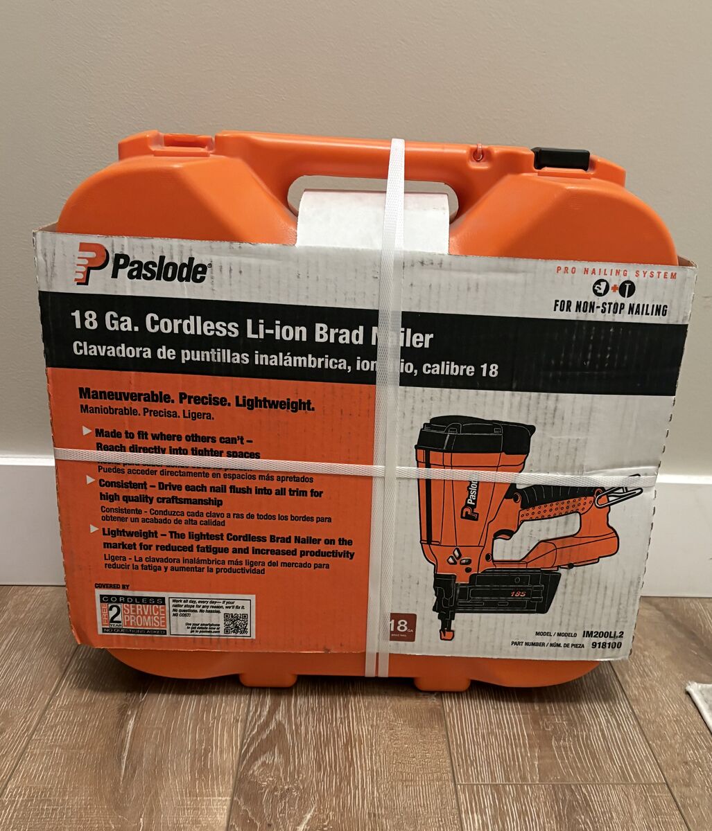 NEW Paslode 2-in 18-Gauge Cordless Brad Nailer Battery & Charger Included