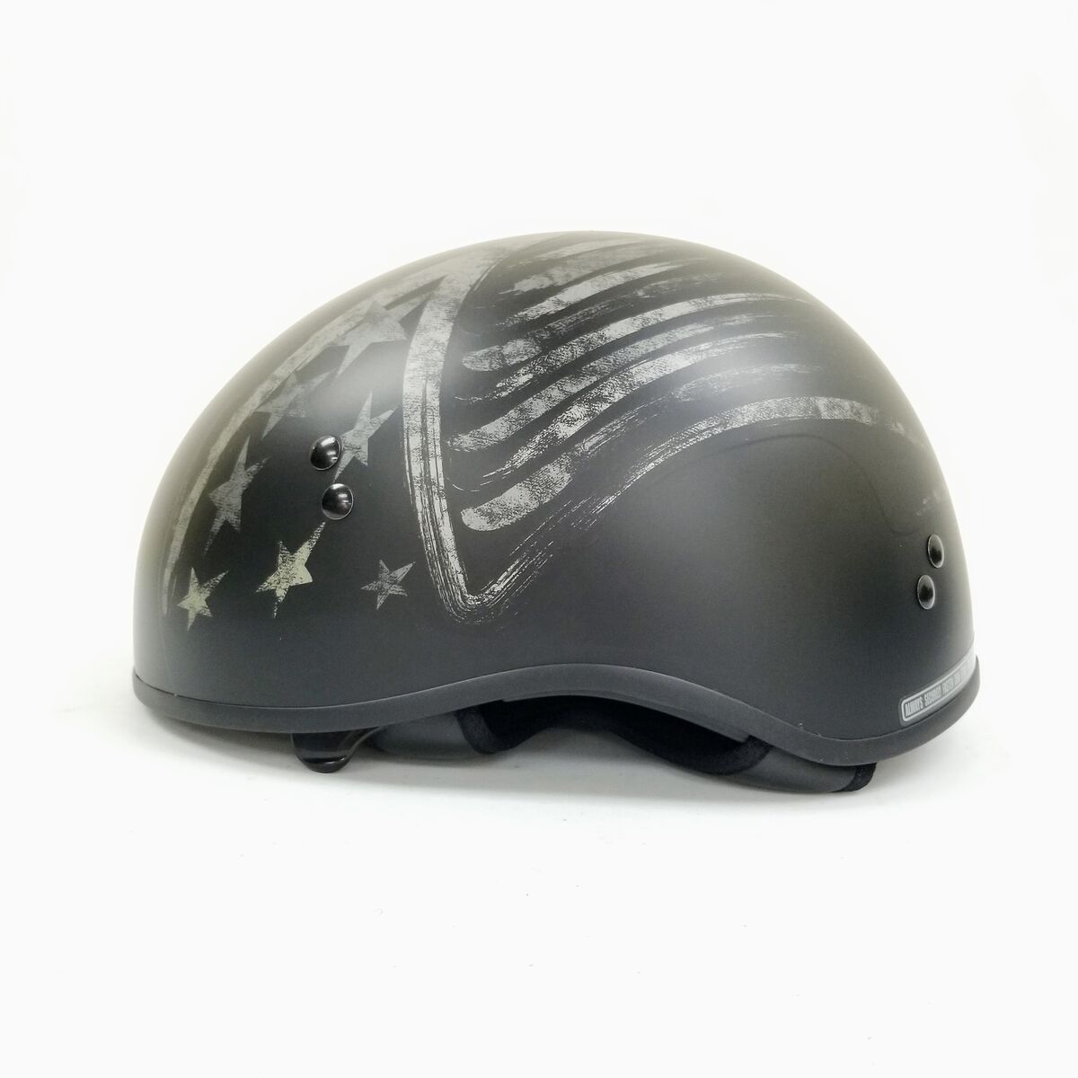 GMAX HH-65 Naked Motorcycle Street Half Helmet (Bravery Matte Black/Grey, X-Small) (72-5647XS-L-R1-S3)