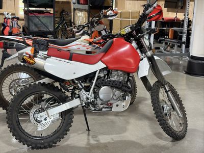 Honda XR Dual Sport Dirt Bike Red/White Pro Taper Handguards