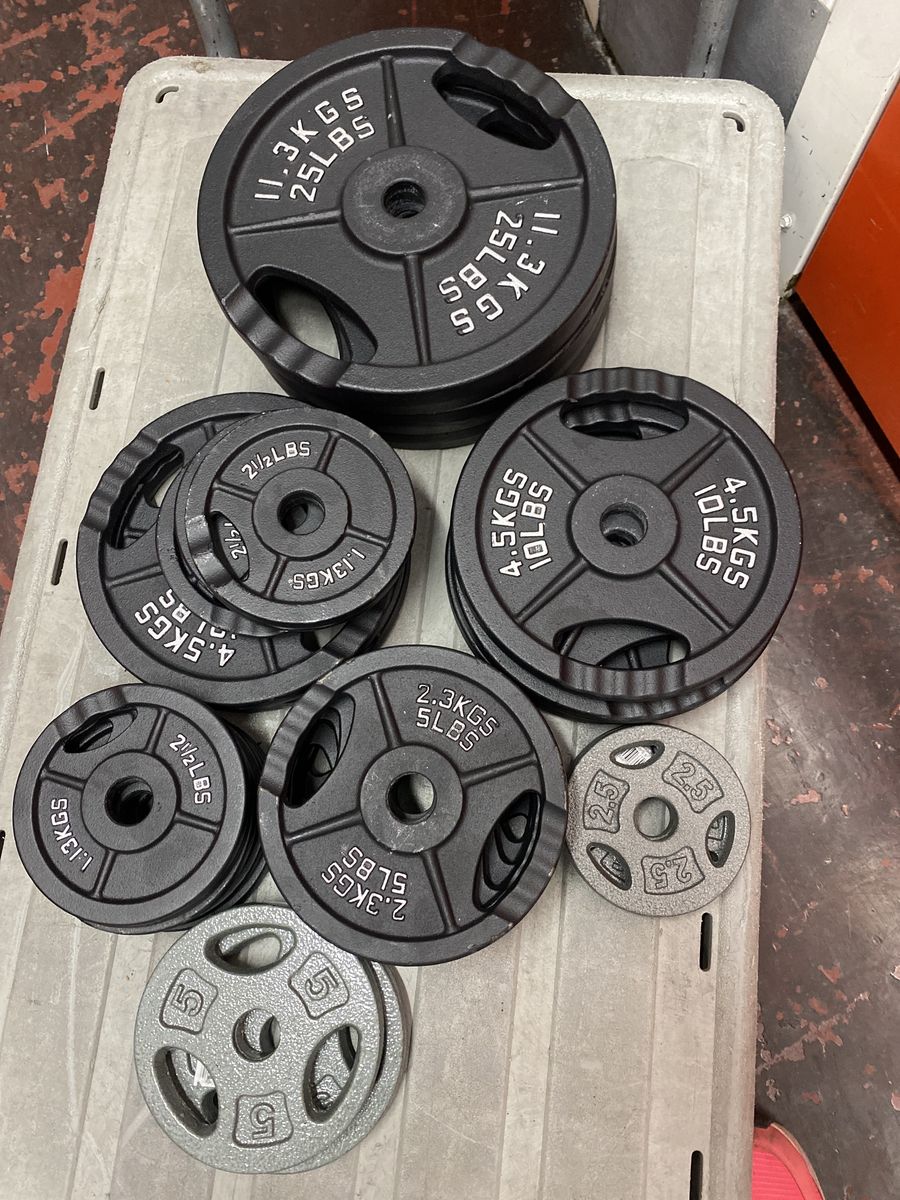 STANDARD 1 INCH CHANGE PLATES 2.5-25lb WEIGHTS