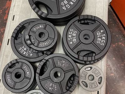 STANDARD 1 INCH CHANGE PLATES 2.5-25lb WEIGHTS