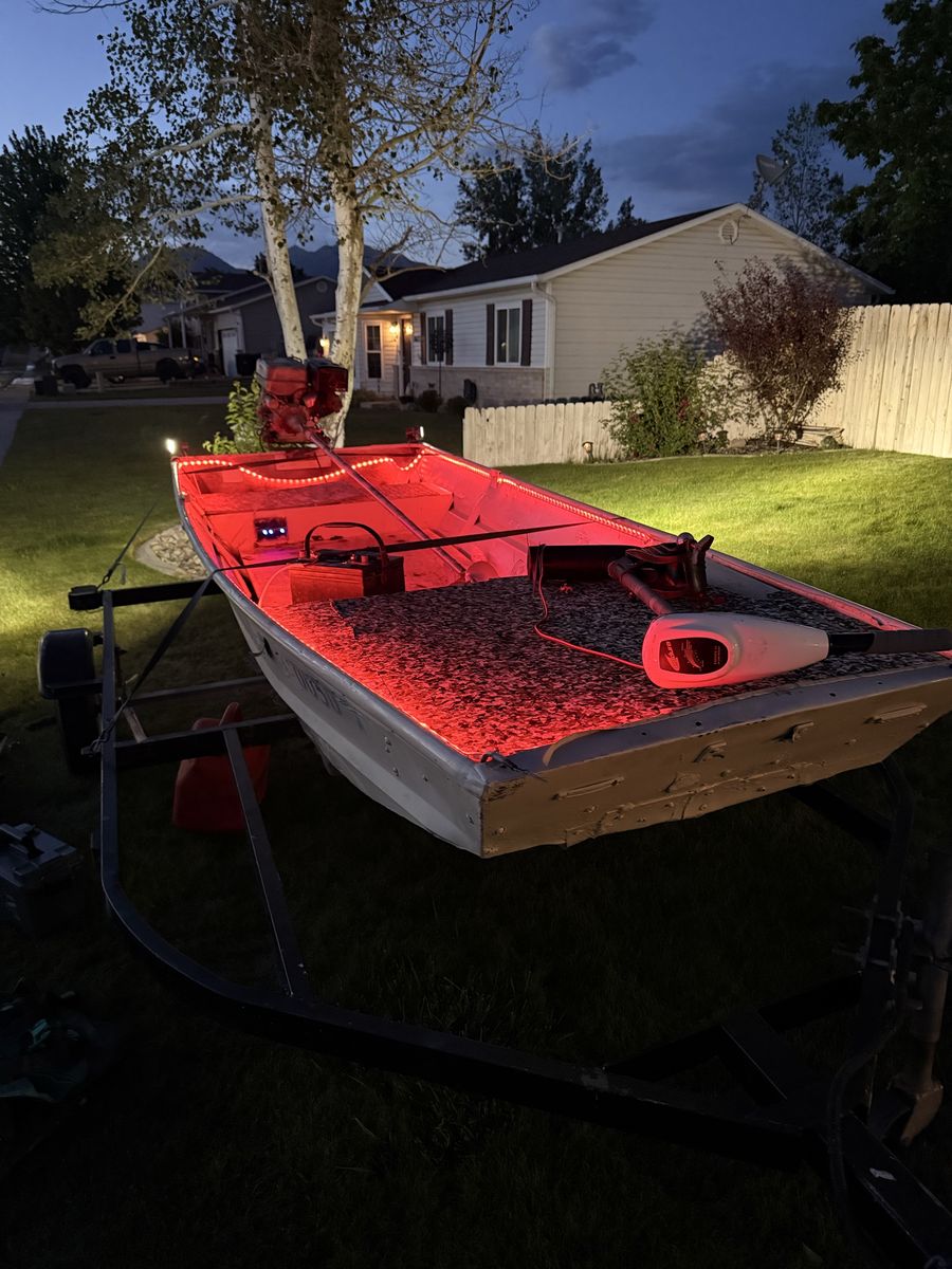 1448 flat bottom boat duck boat