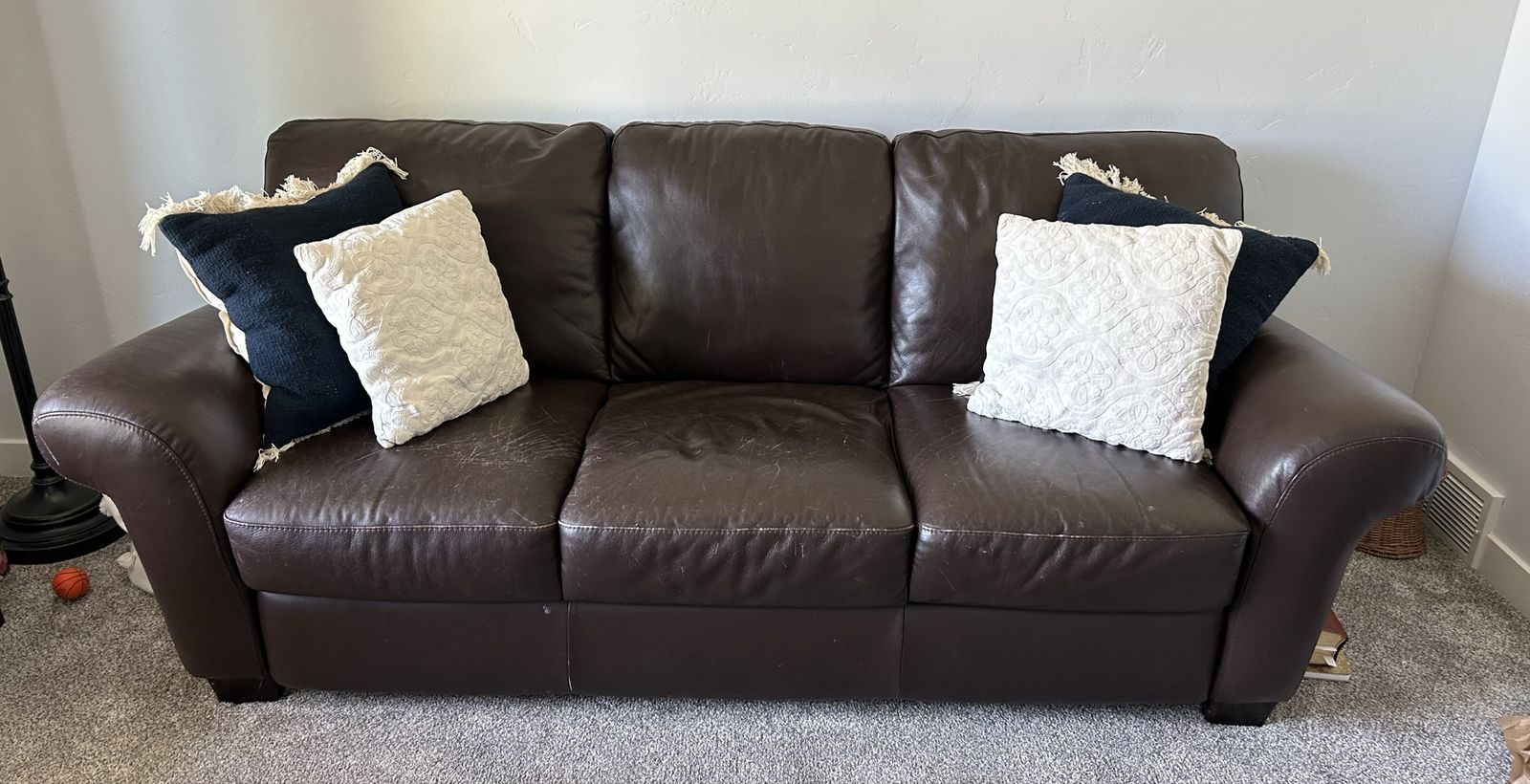 Natuzzi Top Grain Leather Sofa
