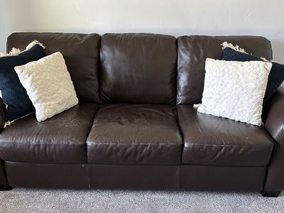 Natuzzi Top Grain Leather Sofa