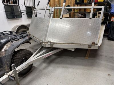 Aluminum 10' Drive-On/Off Trailer - Sleds & ATVs