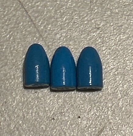 9mm 124g Powder Coated Bullets