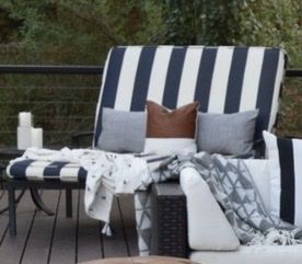 Double Chaise Lounge Cushion