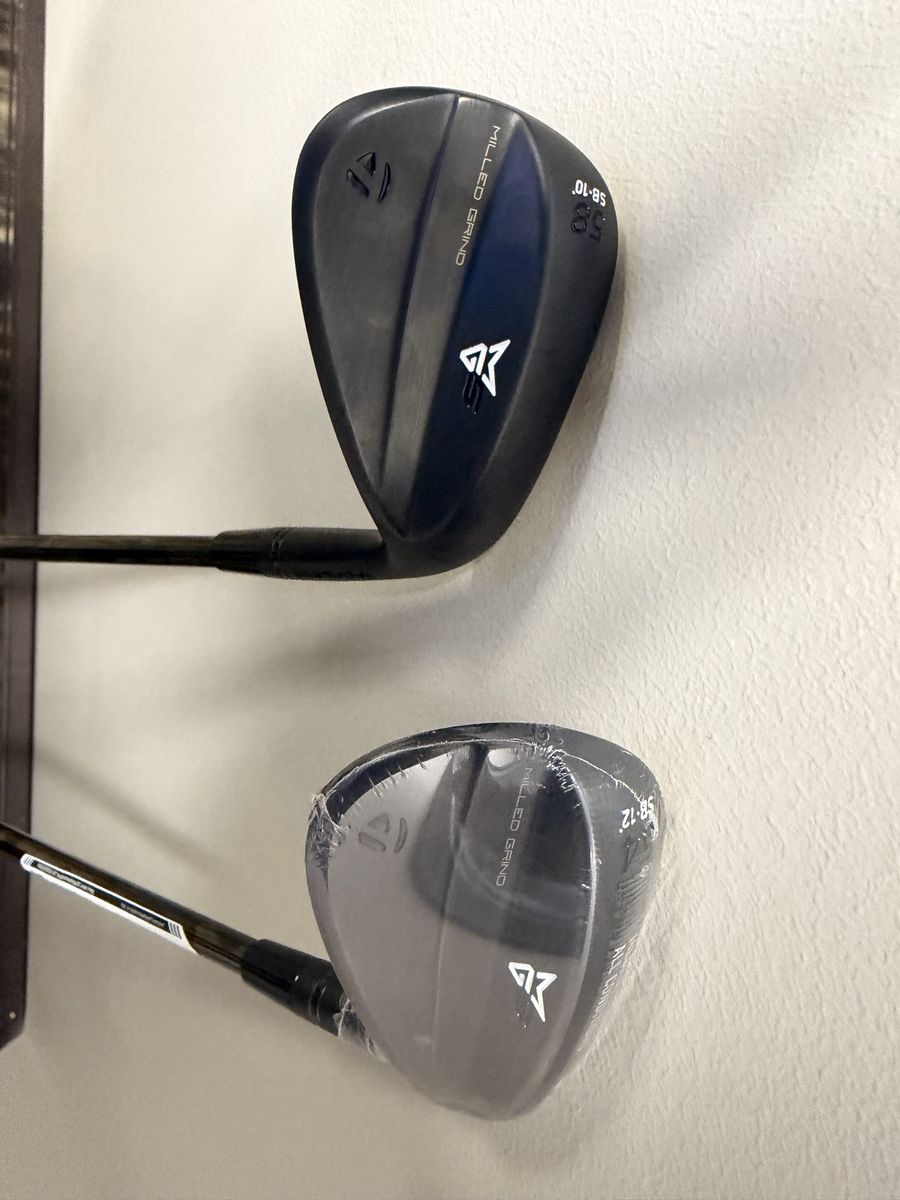 Brand New TaylorMade Milled Grind Wedge Set - Black 54 degree and 58 degree KBS $Taper Shafts 