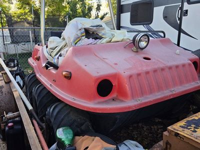 Vintage Amphibious All-Terrain Vehicle (ATV) - Red/Black