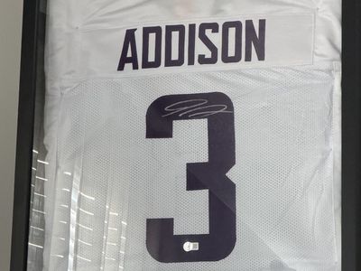 3 autographed MN Vikings jerseys. Justin Jefferson, Jordan Addison, Donte Culpepper