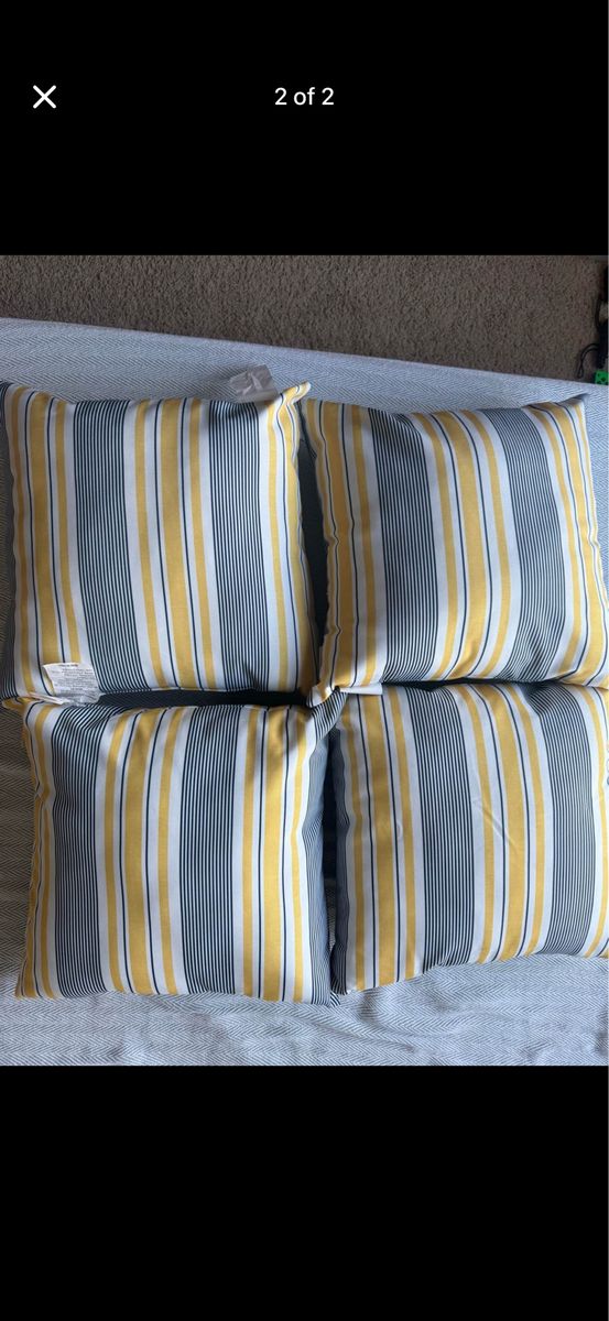 Nautica Home Striped Outdoor Pillows - Set of 4