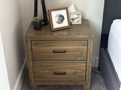 Laton 2-Drawer Light Oak Nightstand Set Of 2