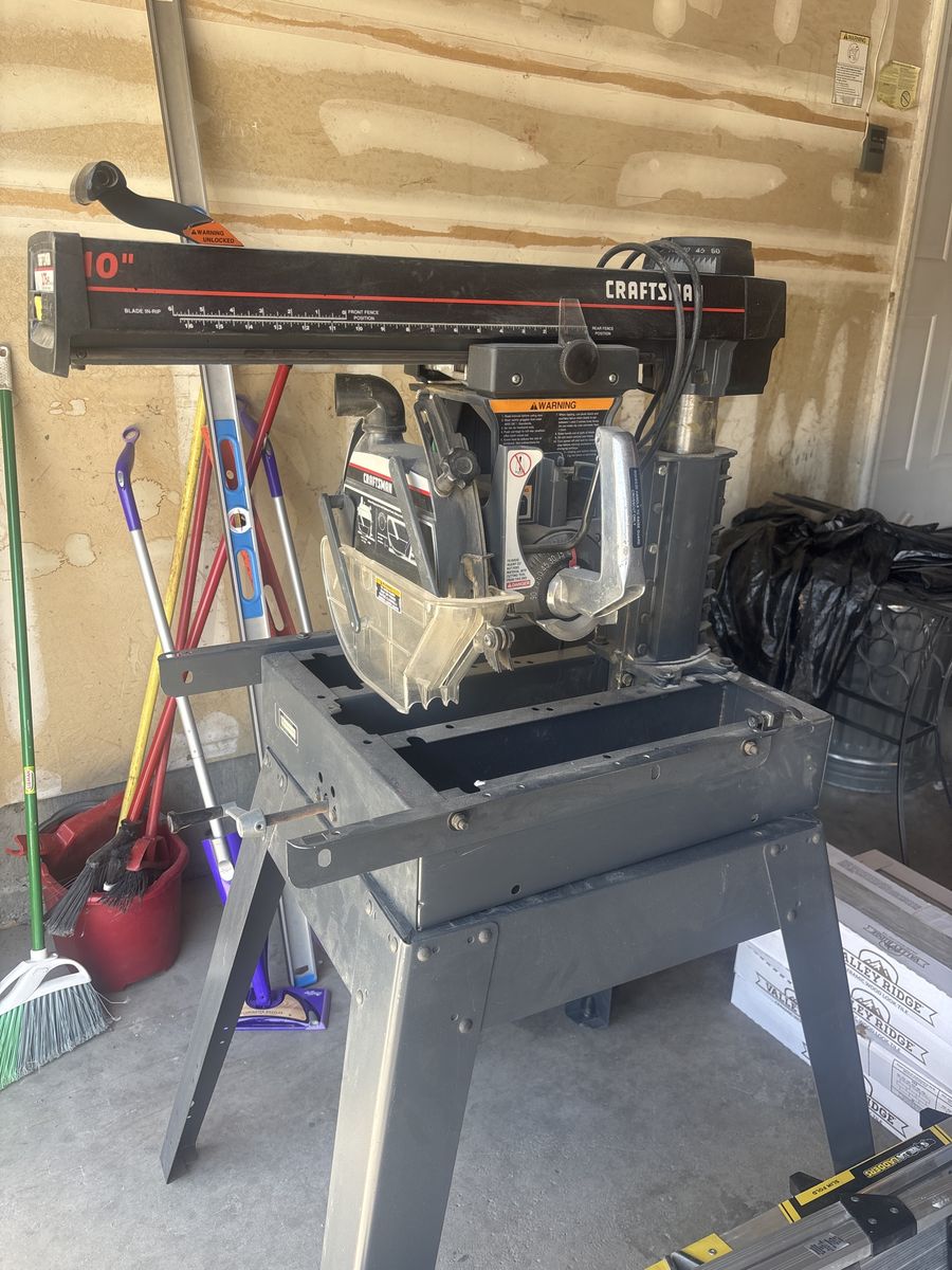 Craftsman 10" Radial Arm Saw 2.75HP with Stand - Model 113.29410 - Used Power Tool