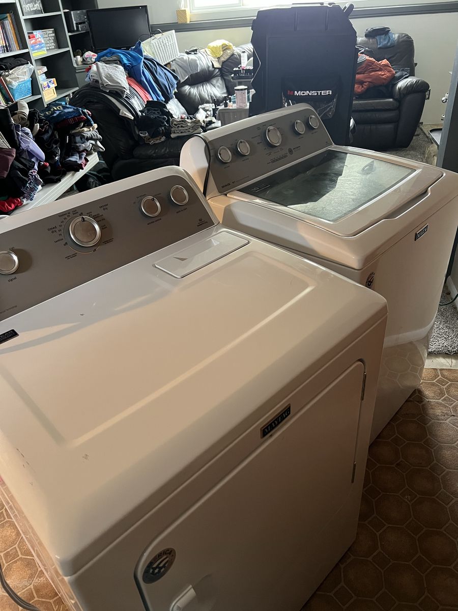 Matching Set Maytag Electric Washer And Dryer