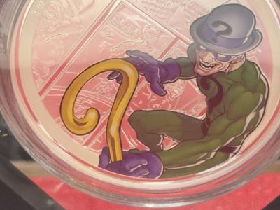 2023 DC Comics The Riddler 3 oz Silver Coin - Agoro