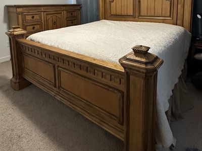 King Bed Set - bed, gentlemen’s chest, armoire
