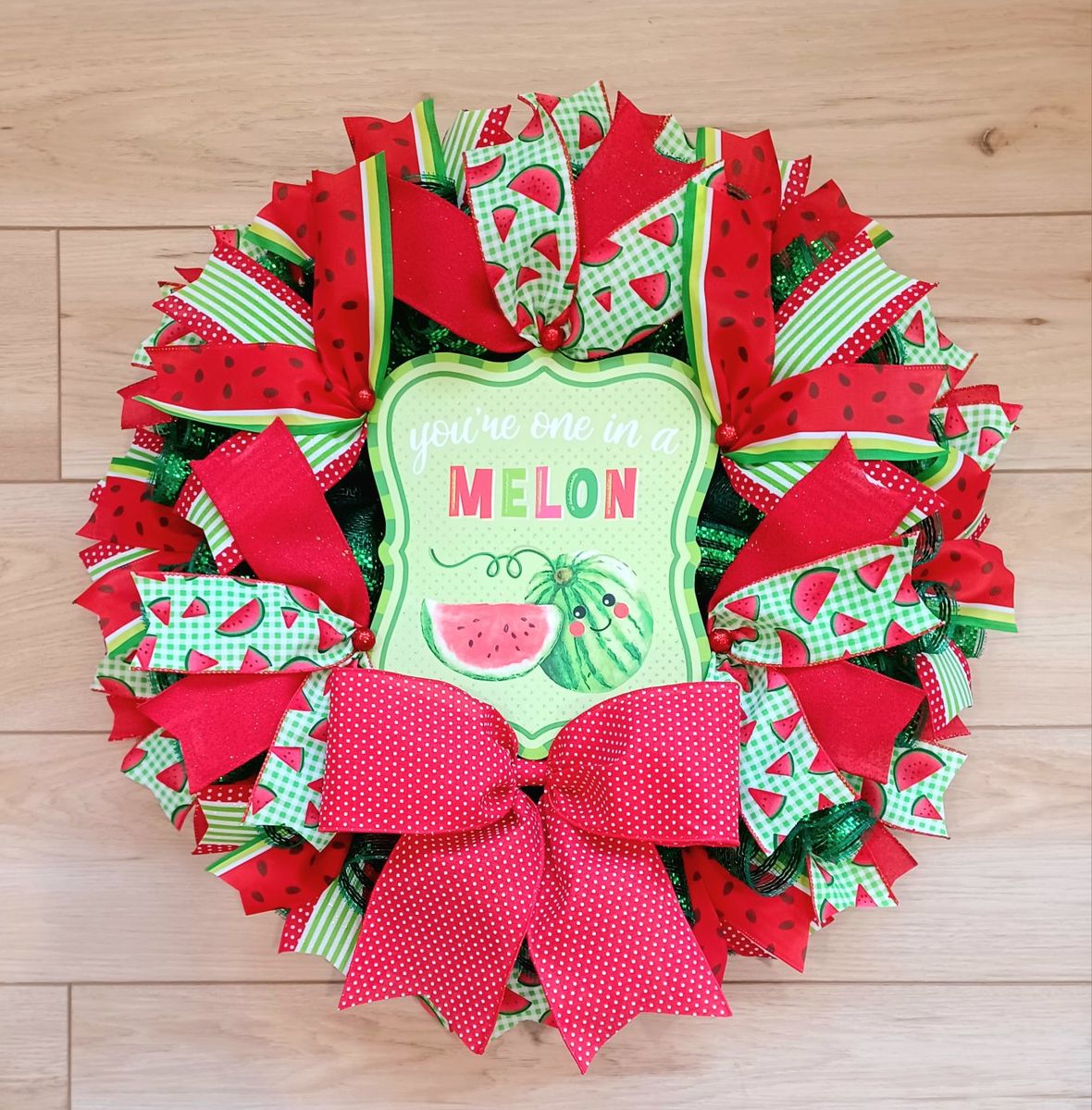 You're One in a Melon Watermelon Wreath
